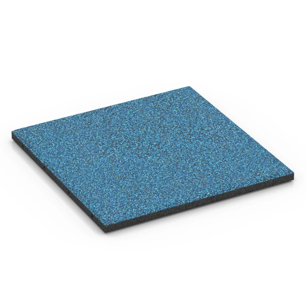 Fallschutzplatte – 90 cm von WARCO im Farbdesign Atlantik mit den Abmessungen 50 x 50 x 3 cm | 0,25 m². Produktfoto von Artikel 6420 in der Aufsicht von schräg vorne.