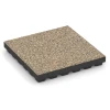 Fallschutzmatte EPDM – 210 cm von WARCO im Farbdesign Travertin mit den Abmessungen 50 x 50 x 7 cm | 0,25 m². Produktfoto von Artikel 6446 in der Aufsicht von schräg vorne.