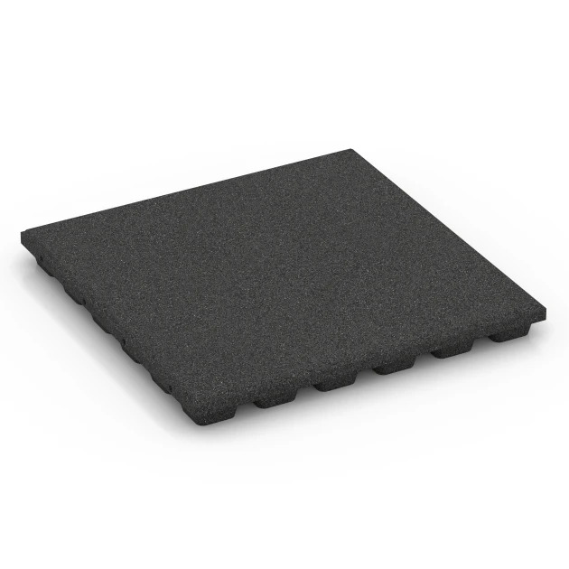 Fallschutzmatte – 170 cm von WARCO im Farbdesign Anthrazit mit den Abmessungen 50 x 50 x 4,8 cm | 0,25 m². Produktfoto von Artikel 6135 in der Aufsicht von schräg vorne.