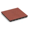 Fallschutzplatten von WARCO im Farbdesign Tomatenrot mit den Abmessungen 50 x 50 x 4,8 cm. Produktfoto von Artikel 6292 in der Aufsicht von schräg vorne.