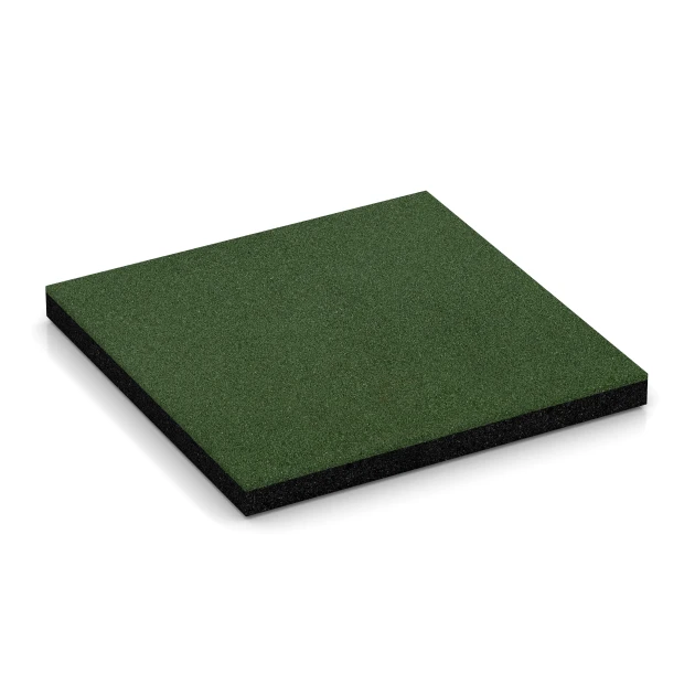 Fallschutzplatten von WARCO im Farbdesign Grasgrün mit den Abmessungen 50 x 50 x 4,5 cm. Produktfoto von Artikel 6199 in der Aufsicht von schräg vorne.