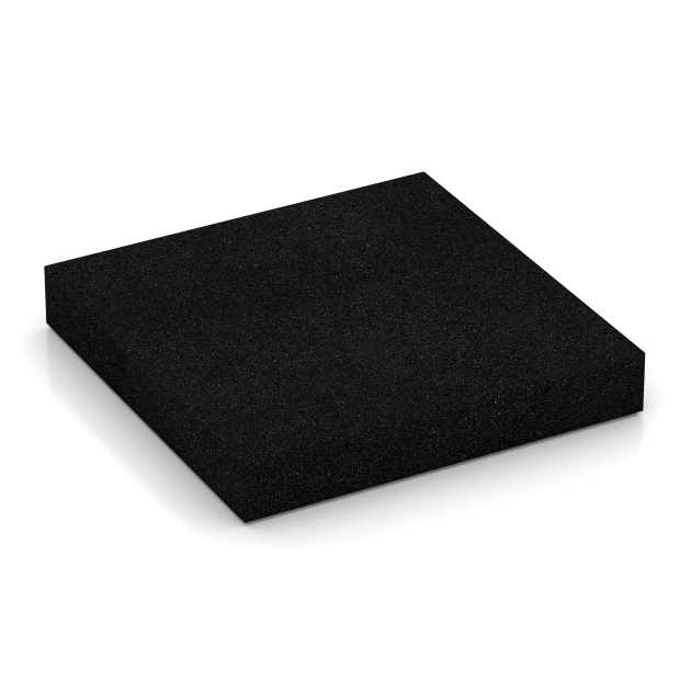 Fallschutzplatten von WARCO im Farbdesign Anthrazit mit den Abmessungen 50 x 50 x 8 cm. Produktfoto von Artikel 6172 in der Aufsicht von schräg vorne.