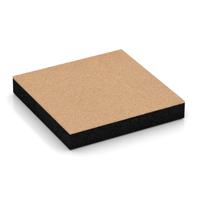 Fallschutzmatte – 230 cm von WARCO im Farbdesign Sandbeige mit den Abmessungen 50 x 50 x 8 cm | 0,25 m². Produktfoto von Artikel 6276 in der Aufsicht von schräg vorne.