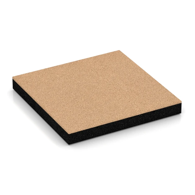 Fallschutzmatte – 180 cm von WARCO im Farbdesign Sandbeige mit den Abmessungen 50 x 50 x 6 cm | 0,25 m². Produktfoto von Artikel 6270 in der Aufsicht von schräg vorne.