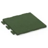Fitnessboden-Fliese Classic von WARCO im Farbdesign Grasgrün mit den Abmessungen 50 x 50 x 3 cm | 0,25 m². Produktfoto von Artikel 6977 in der Aufsicht von schräg vorne.