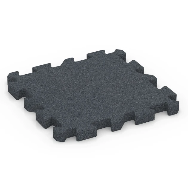 Fitness-Puzzlematte von WARCO im Farbdesign Schiefergrau mit den Abmessungen 50 x 50 x 4 cm | 0,25 m². Produktfoto von Artikel 6996 in der Aufsicht von schräg vorne.