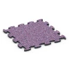 Gymnastikmatte von WARCO im Farbdesign Lavendel mit den Abmessungen 44,6 x 44,6 x 1,8 cm. Produktfoto von Artikel 6783 in der Aufsicht von schräg vorne.