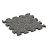 Fitness Active Floor System von WARCO im Farbdesign Dunkelgrauer Granit mit den Abmessungen 44,6 x 44,6 x 1,8 cm. Produktfoto von Artikel 6823 in der Aufsicht von schräg vorne.