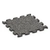 Hundesportboden Indoor von WARCO im Farbdesign Dunkelgrauer Granit mit den Abmessungen 46 x 46 x 1,8 cm. Produktfoto von Artikel 6895 in der Aufsicht von schräg vorne.