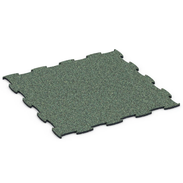 Fitness Active Floor System von WARCO im Farbdesign Englischer Rasen mit den Abmessungen 97,1 x 97,1 x 1,8 cm | 0,94 m². Produktfoto von Artikel 6834 in der Aufsicht von schräg vorne.