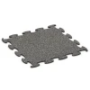 Hundesportboden Indoor von WARCO im Farbdesign Dunkelgrauer Granit mit den Abmessungen 98 x 98 × 1,8 cm. Produktfoto von Artikel 6904 in der Aufsicht von schräg vorne.