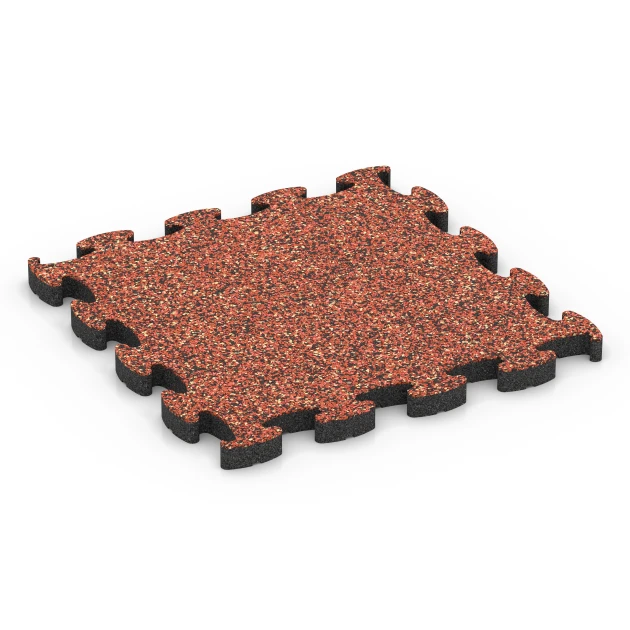 Terrassenplatte von WARCO im Farbdesign Feuersglut mit den Abmessungen 46 x 46 × 2,8 cm. Produktfoto von Artikel 6944 in der Aufsicht von schräg vorne.