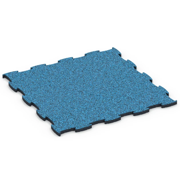 Fitness Active Floor System von WARCO im Farbdesign Atlantik mit den Abmessungen 97,1 x 97,1 x 2,8 cm | 0,94 m². Produktfoto von Artikel 6857 in der Aufsicht von schräg vorne.