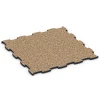 Fitness Max Floor System von WARCO im Farbdesign Terra Cotta mit den Abmessungen 97,1 x 97,1 x 2,8 cm. Produktfoto von Artikel 6889 in der Aufsicht von schräg vorne.