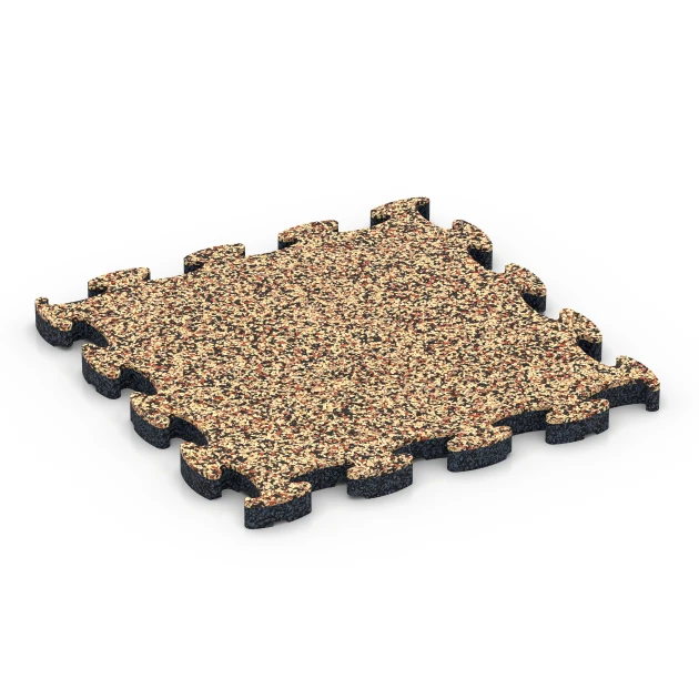 Steinteppich Klickfliese von WARCO im Farbdesign Terra Cotta mit den Abmessungen 28,9 x 28,9 x 1,8 cm | 0,084 m². Produktfoto von Artikel 6817 in der Aufsicht von schräg vorne.