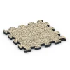 Steinteppich Klickfliese von WARCO im Farbdesign Travertin mit den Abmessungen 28,9 x 28,9 x 1,8 cm | 0,084 m². Produktfoto von Artikel 6820 in der Aufsicht von schräg vorne.
