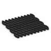 Fallschutz-Rasengittermatte von WARCO im Farbdesign Anthrazit mit den Abmessungen 100 x 100 x 4 cm. Produktfoto von Artikel 7009 in der Aufsicht von schräg vorne.
