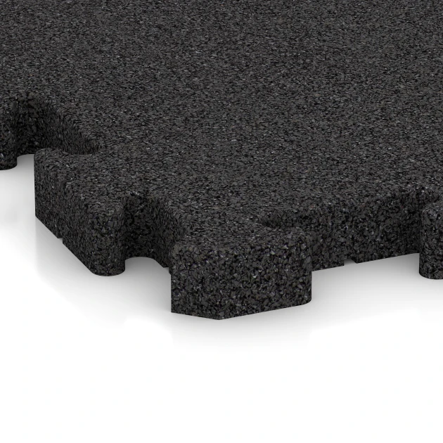 Detailaufnahme der Randausprägung von WARCO-Produkt 4070, Hunde-Bodenplatte, Format 100 x 100 x 4 cm | 1,00 m², Farbe Anthrazit.