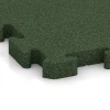 Detailaufnahme der Randausprägung von WARCO-Produkt 3513, Fitness-Bodenschutzmatte, Format 1000 x 1000 x 40 mm, Farbe Grasgrün.