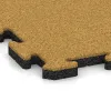 Detailaufnahme der Randausprägung von WARCO-Produkt 5293, Poolfliese, Format 500 x 500 x 30 mm, Farbe Zitronengelb.