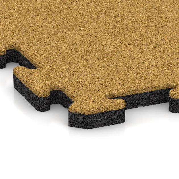 Detailaufnahme der Randausprägung von WARCO-Produkt 5293, Poolfliese, Format 500 x 500 x 30 mm, Farbe Zitronengelb.