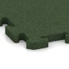 Detailaufnahme der Randausprägung von WARCO-Produkt 3374, Fitness-Bodenschutzmatte, Format 1000 x 1000 x 30 mm, Farbe Grasgrün.