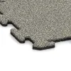 Detailaufnahme der Randausprägung von WARCO-Produkt 3885, Bodenschutzmatte 1,8 cm HD – Fitness, Format 500 x 500 x 18 mm, Farbe Heller Granit.