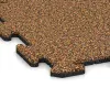 Detailaufnahme der Randausprägung von WARCO-Produkt 4213, Sportboden‑Platte 1,8 cm, Format 500 x 500 x 18 mm, Farbe Terra Cotta.