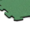 Detailaufnahme der Randausprägung von WARCO-Produkt 6202, Sportboden‑Platte 1,8 cm, Format 500 x 500 x 18 mm, Farbe Maigrün.