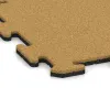 Detailaufnahme der Randausprägung von WARCO-Produkt 6210, Sportboden‑Platte 1,8 cm, Format 500 x 500 x 18 mm, Farbe Zitronengelb.