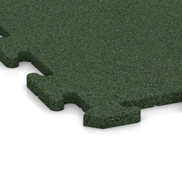 Detailaufnahme der Randausprägung von WARCO-Produkt 3955, Hunde-Bodenplatte, Format 100 x 100 x 1,8 cm | 1,00 m², Farbe Grasgrün.