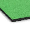 Detailaufnahme der Randausprägung von WARCO-Produkt 0545, Fallschutzplatte, Format 500 x 500 x 30 mm, Farbe Maigrün.