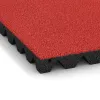Detailaufnahme der Randausprägung von WARCO-Produkt 0639, Fallschutzplatte, Format 500 x 500 x 45 mm, Farbe Rose.