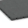 Detailaufnahme der Randausprägung von WARCO-Produkt 0535, Balkonfliese 2,5 cm, Format 500 x 500 x 25 mm, Farbe Schiefergrau.