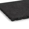 Detailaufnahme der Randausprägung von WARCO-Produkt 0514, Terrassenfliese 3 cm, Format 400 x 400 x 30 mm, Farbe Anthrazit.