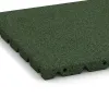 Detailaufnahme der Randausprägung von WARCO-Produkt 0516, Terrassenfliese 3 cm, Format 400 x 400 x 30 mm, Farbe Grasgrün.