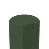 Detailaufnahme der Randausprägung von WARCO-Produkt 2552, Gummi-Palisade, Format ø250 x 400 mm, Farbe Grasgrün.