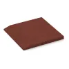Detailaufnahme der Randausprägung von WARCO-Produkt 0426, Rand-Platte (eine Seite abgeschrägt), Format 500 x 500 x 40 mm, Farbe Ziegelrot.
