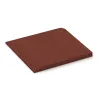 Detailaufnahme der Randausprägung von WARCO-Produkt 0468, Eck-Platte (zwei Seiten abgeschrägt), Format 500 x 500 x 40 mm, Farbe Ziegelrot.