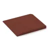 Detailaufnahme der Randausprägung von WARCO-Produkt 0474, Eck-Platte (zwei Seiten abgeschrägt), Format 500 x 500 x 45 mm, Farbe Ziegelrot.