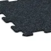 Detailaufnahme der Randausprägung von WARCO-Produkt 0917, Fitnessboden Kompakt, Format 485 x 485 x 8 mm | 0,235 m², Farbe Leicht Blau Gesprenkelt.