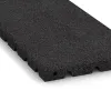 Detailaufnahme der Randausprägung von WARCO-Produkt 0383, halbe Platte, Format 500 x 250 x 30 mm, Farbe Anthrazit.