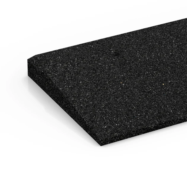 Detailaufnahme der Randausprägung von WARCO-Produkt 6596, Übergangsrampe, Format 100 × 25 cm | 1 < 4 cm, Farbe Anthrazit.