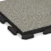 Detailaufnahme der Randausprägung von WARCO-Produkt 1299, Gehwegplatte Classic, Format 500 x 500 x 40 mm, Farbe Heller Granit.