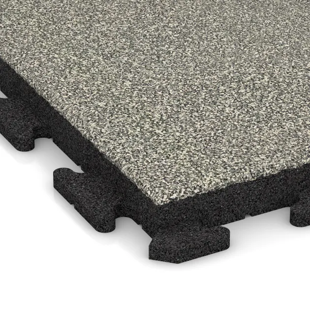 Detailaufnahme der Randausprägung von WARCO-Produkt 1432, Gehwegplatte Classic, Format 500 x 500 x 50 mm, Farbe Heller Granit.