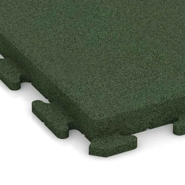 Detailaufnahme der Randausprägung von WARCO-Produkt 1480, Gehwegplatte Classic, Format 500 x 500 x 50 mm, Farbe Grasgrün.