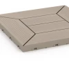 Detailaufnahme der Randausprägung von WARCO-Produkt 6350, Kassettenmuster – Klickfliese, Format 30 x 30 x 2 cm, Farbe Vanille.