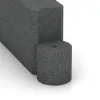Detailaufnahme der Randausprägung von WARCO-Produkt 2577, Kettenelement, Format 1000 x 150 x 300 mm, Farbe Schiefergrau.