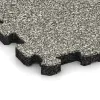 Detailaufnahme der Randausprägung von WARCO-Produkt 3720, Fitnessmatte Premium 2 cm, Format 306 x 306 x 20 mm, Farbe Heller Granit.