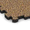 Detailaufnahme der Randausprägung von WARCO-Produkt 3716, Fitnessmatte Premium 2 cm, Format 306 x 306 x 20 mm, Farbe Rattan Lounge.
